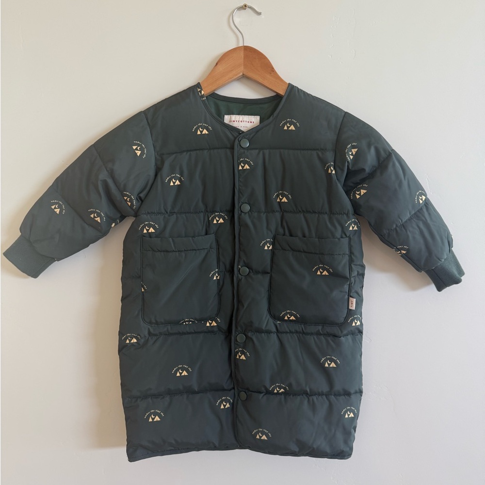 TINY COTTONS Green Toddler Jacket
